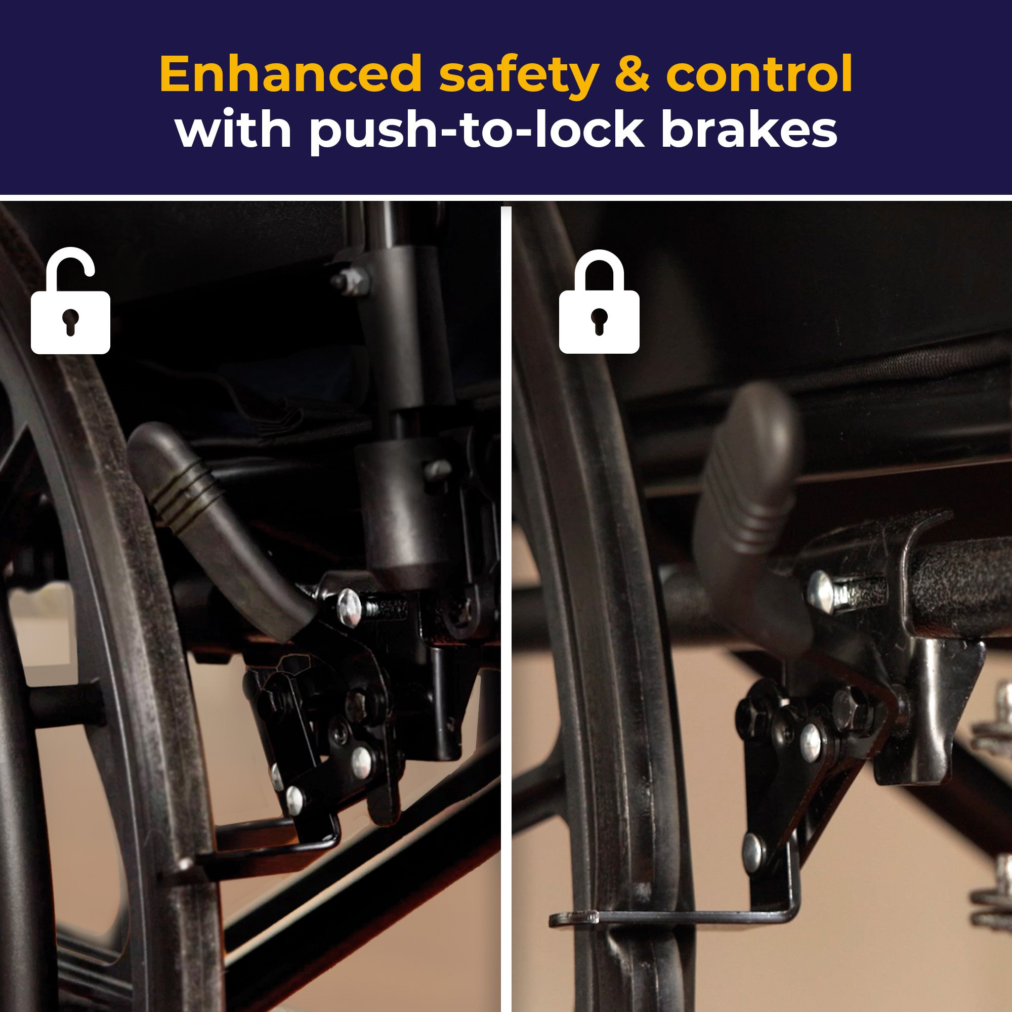 drive™ Silver Sport 1 Wheelchair, 18-Inch Seat Width - Image 8