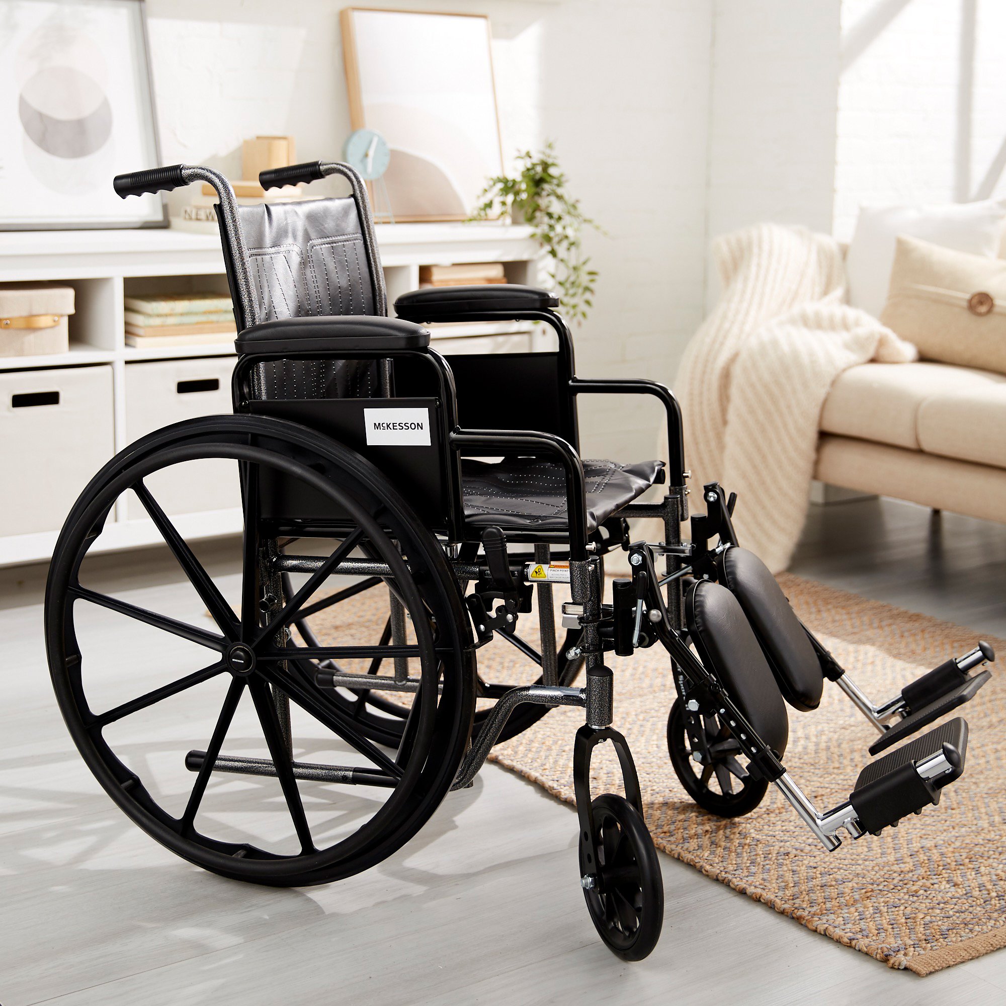 McKesson Wheelchair, 16 Inch Seat Width - Image 4