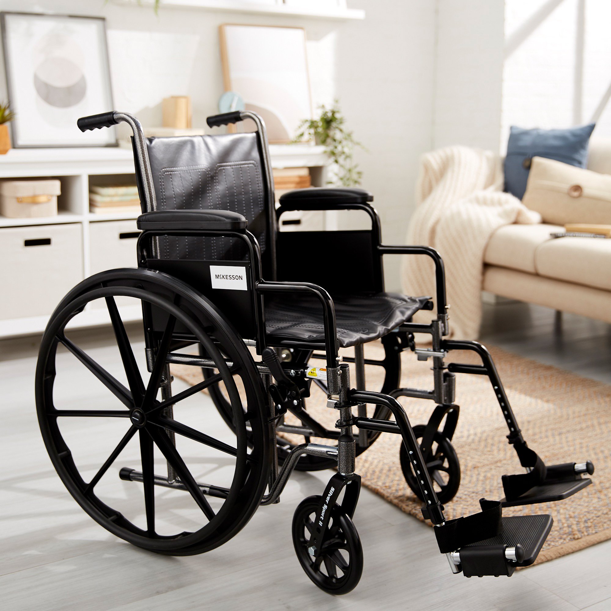 McKesson Wheelchair, 18 Inch Seat Width - Image 3