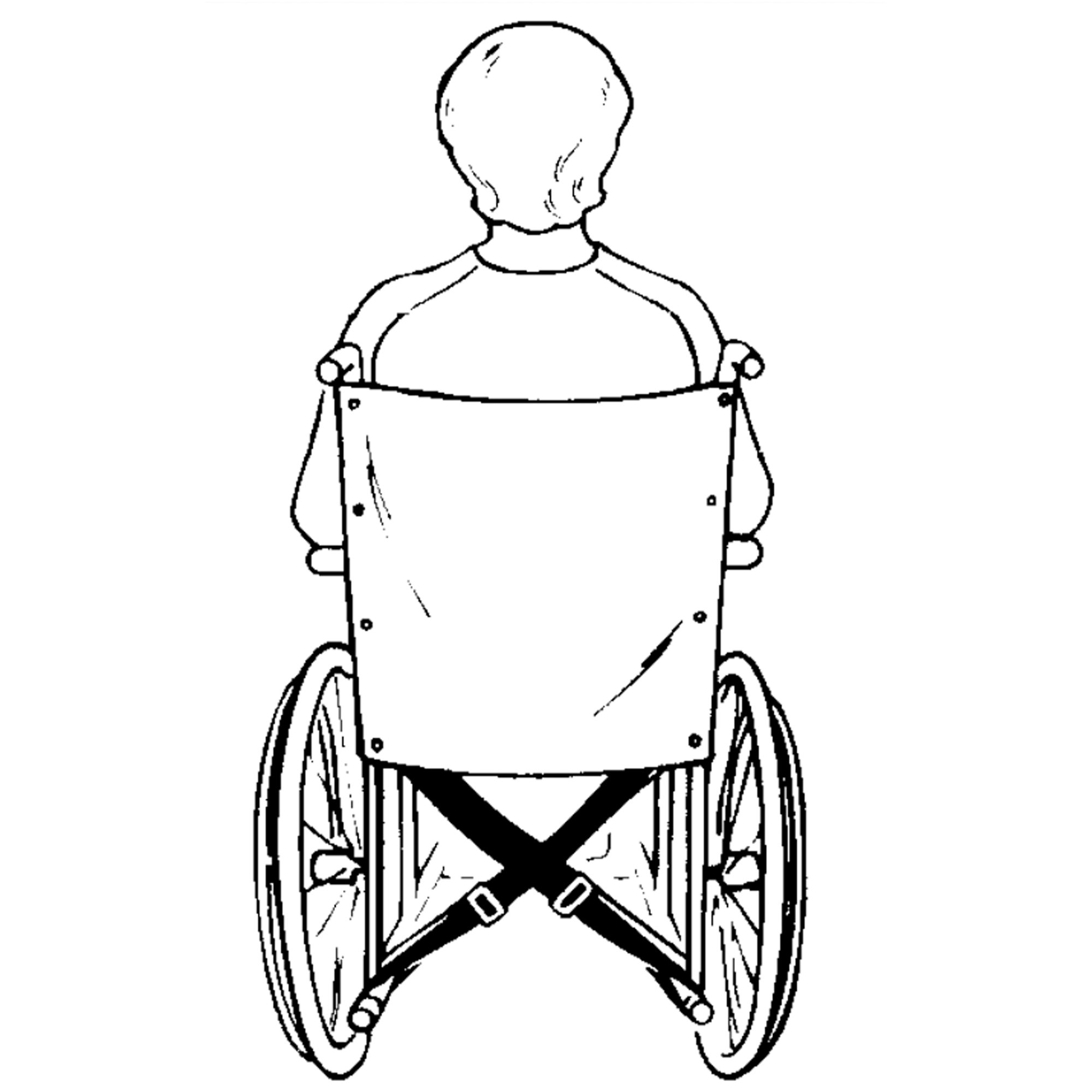 SkiL-Care™ Econo-Belt Wheelchair Safety Belt, 2 x 50 Inch, Black - Image 3