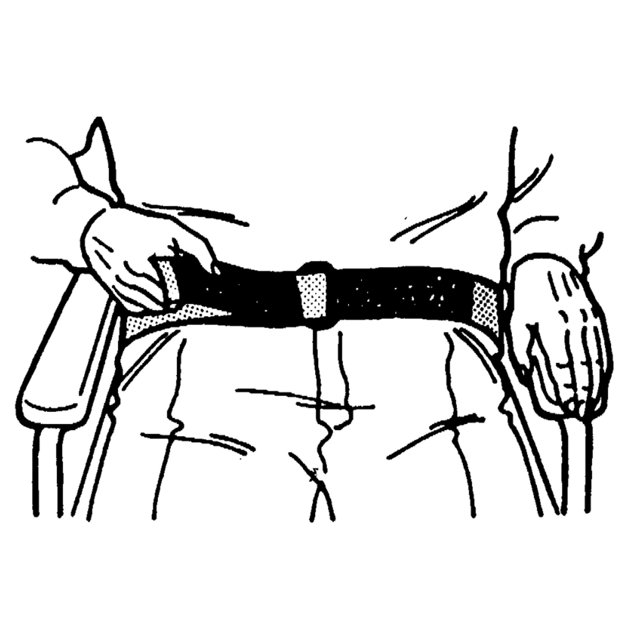SkiL-Care™ Patient Release Wheelchair Safety Belt, 2 x 37 Inch, Blue - Image 2