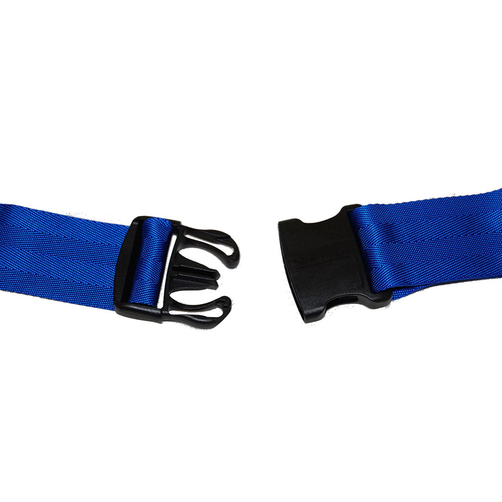 SkiL-Care™ Wheelchair Safety Belt, 2 x 42 in., Black / Blue - Image 2