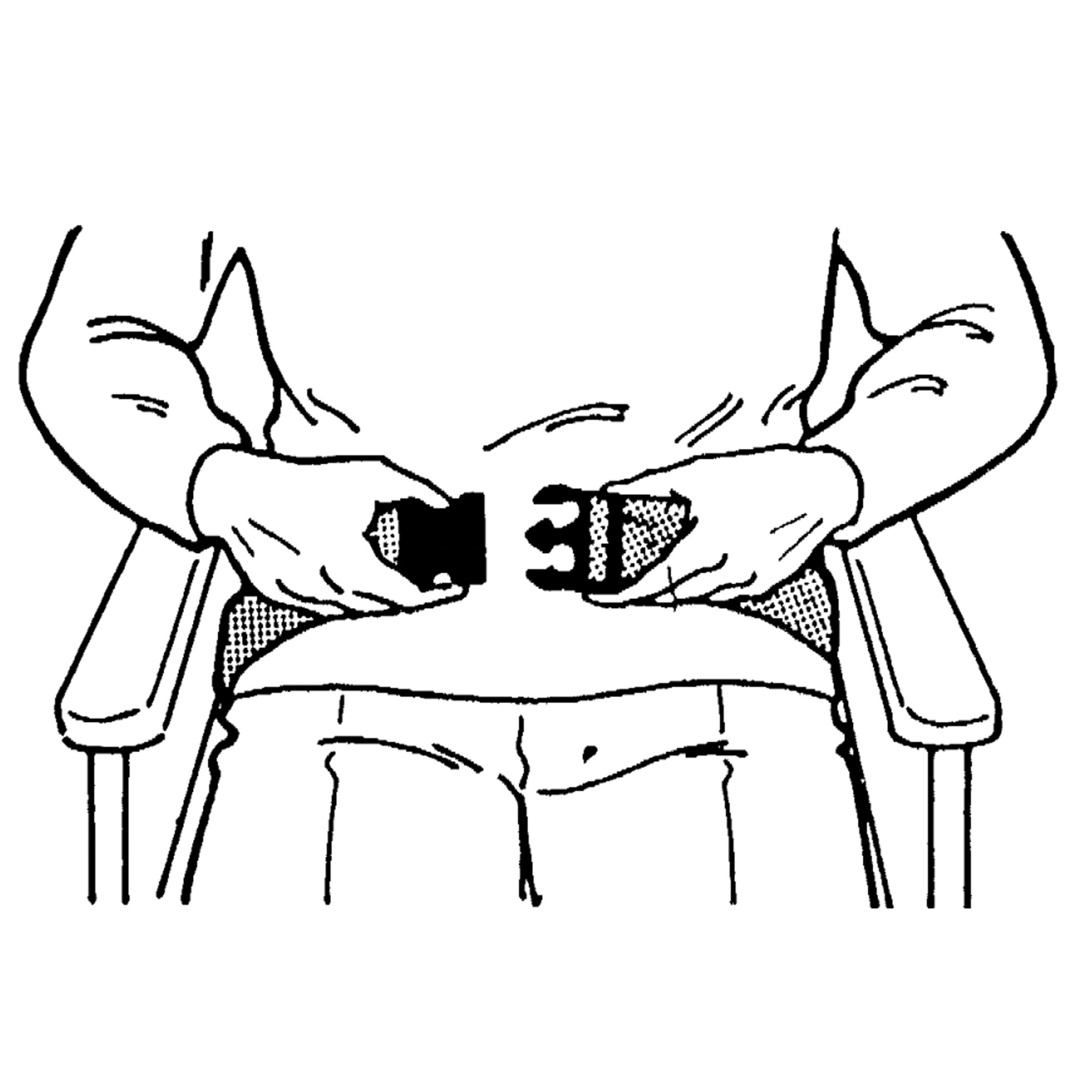 SkiL-Care™ Wheelchair Safety Belt, 2 x 42 in., Black / Blue - Image 3