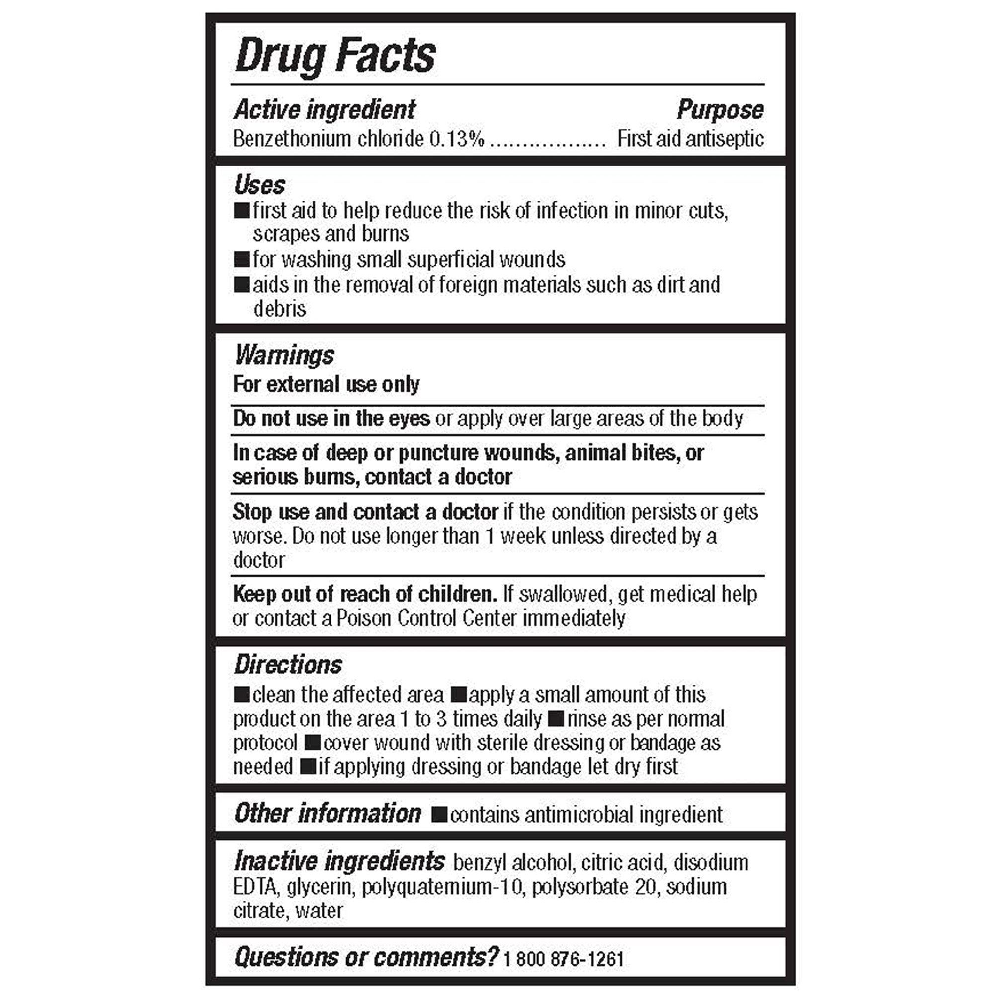 Dermal Wound Cleanser, nontoxic, nonirritating, Antiseptic Spray, 8-oz Bottle - Image 3