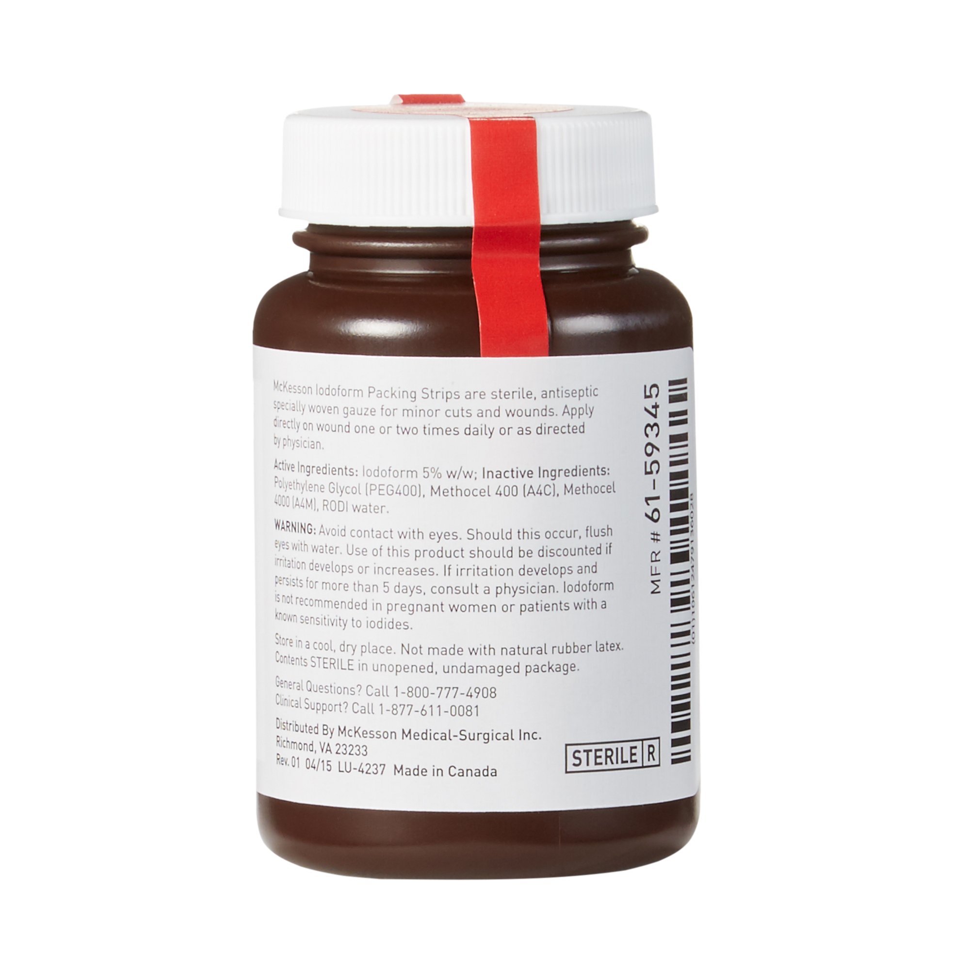 McKesson Iodoform Wound Packing Strip, 1 Inch x 5 Yard - Image 2