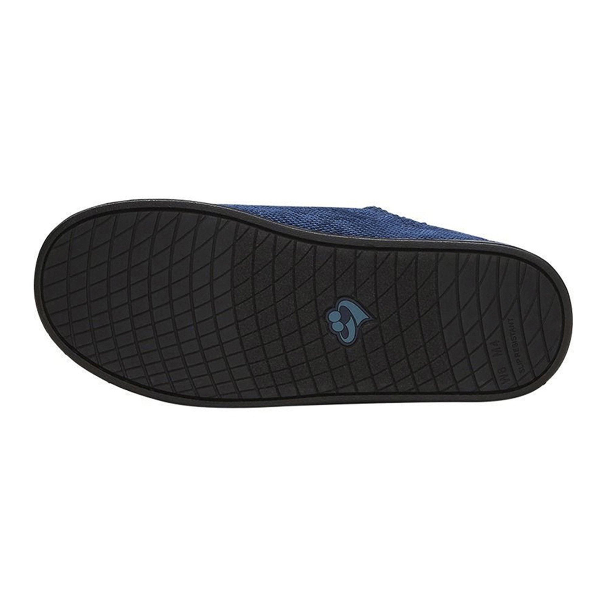 Silverts® Women's Double Extra Wide Easy Closure Slippers, Dark Blue, Size 6 - Image 5