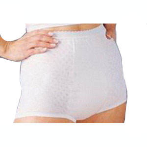 Salk Company HealthDri Washable Women's Heavy Bladder Control Panties 16 Size, White, Holds 6Oz, 46" to 48" Waist, Reusable Latex-free