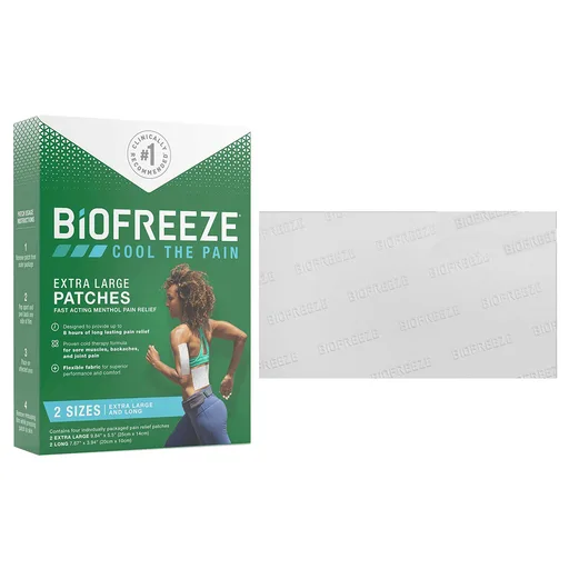 Hygenic Biofreeze Pain Relief Patch, XL, 4 Count