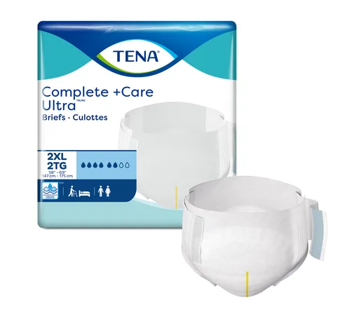 TENA Complete Ultra Brief, XXL 58" - 69", 32 Count