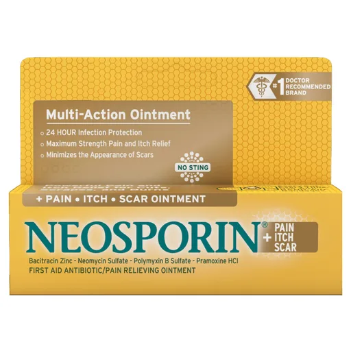 Johnson & Johnson NEOSPORIN Plus Pain Itch Scar Antibiotic Ointment, 1 oz