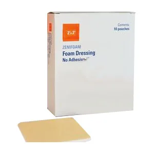 ZeniMedical ZeniFoam Polyurethane Foam Dressing, 2" x 2"
