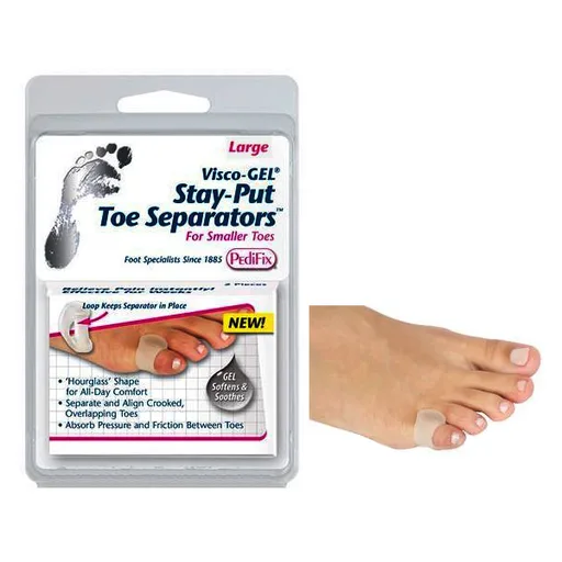 Pedifix Visco-GEL Stay-Put Toe Separators - Large