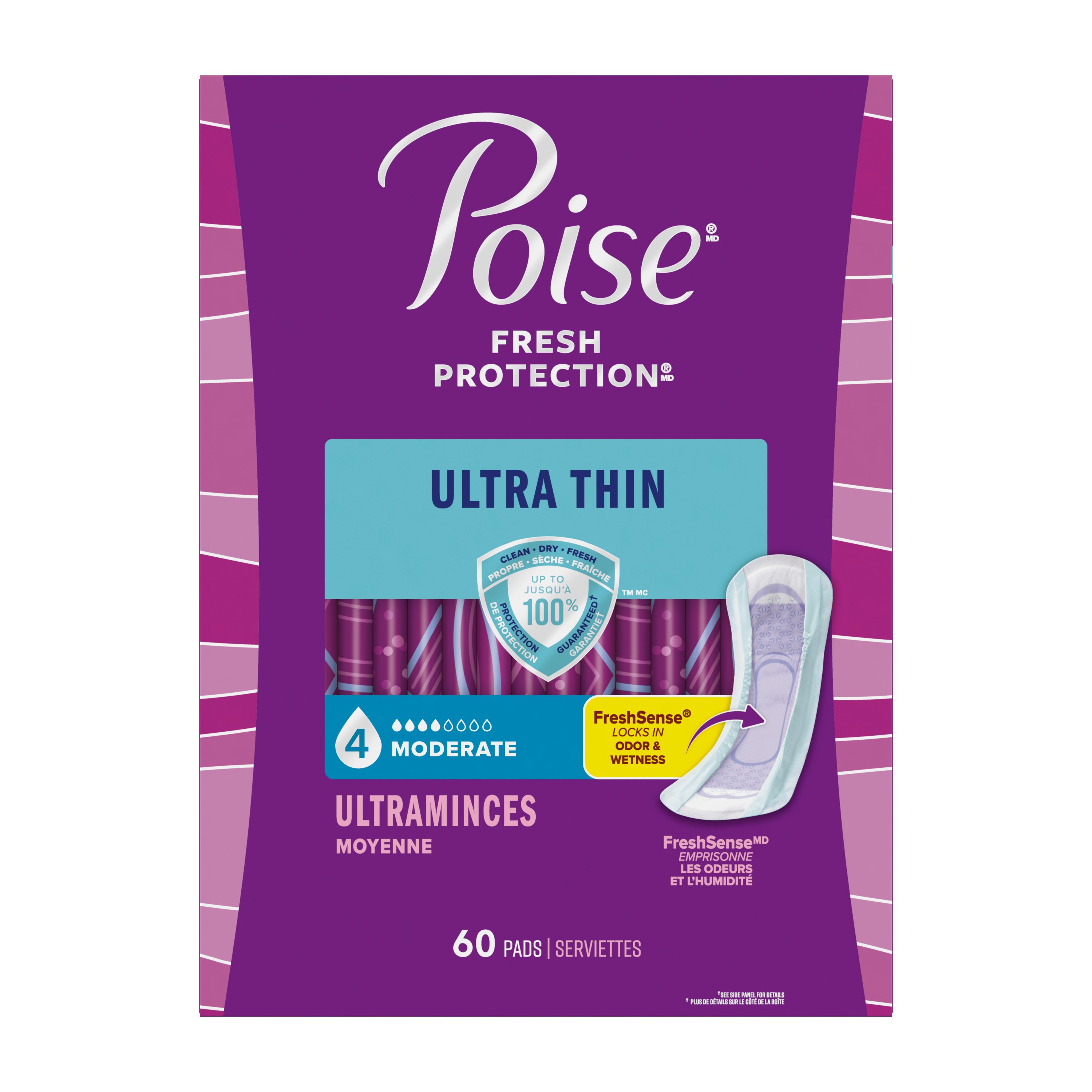 Kimberly Clark Poise® Ultra Thin® Incontinence Pad, Moderate Absorbency, Regular, 9.4'' - Replaces 6943118