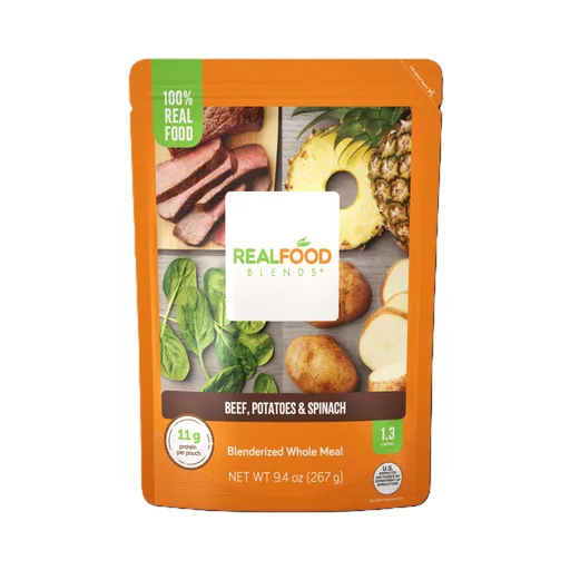 Real Food Blends Tube-Fed Meals 267g, Beef, Potatoes and Spinach