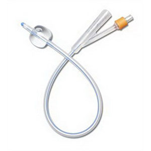 Medline® Industries 2-Way Silicone Foley Catheter 24Fr 10cc Balloon Capacity, 100% Silicone, Latex-free, Sterile
