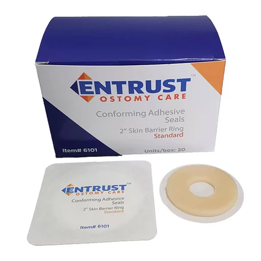 Entrust Ostomy Skin Barrier Ring, Extended Wear, with Duet, 2"