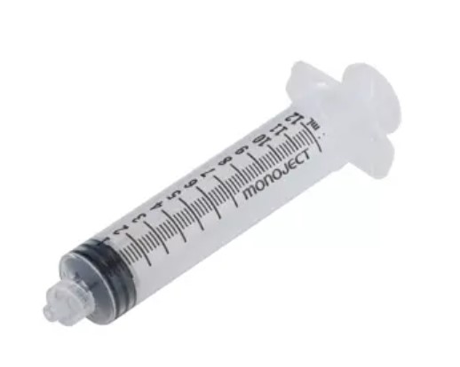 Kendall Healthcare Monoject SoftPack Syringe with Luer Lock Tip 12mL Capacity, Sterile, Latex-free, 0-1/5mL Graduations