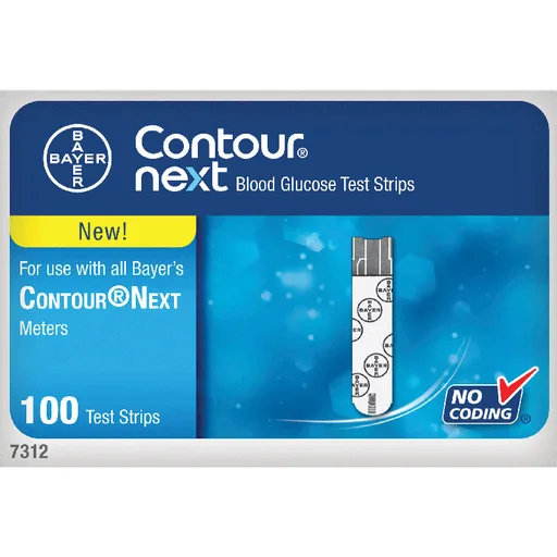 Bayer Contour Next Blood Glucose Test Strips - 100 Count