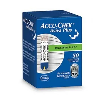 Roche Diagnostics Accu-Chek Aviva Plus Blood Glucose Test Strip 50 Count