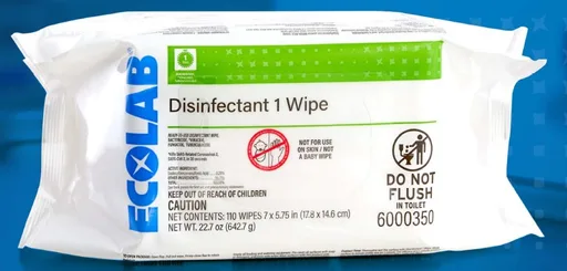 Ecolab Disinfectant Wipes - 110 Count