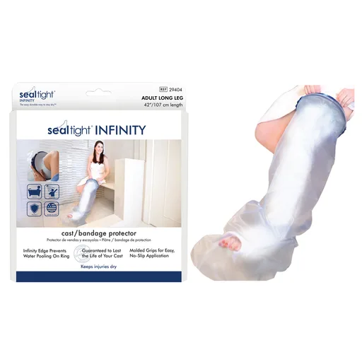 Brownmed Seal-Tight Infinity Cast Protector, Adult, 42" Long Leg