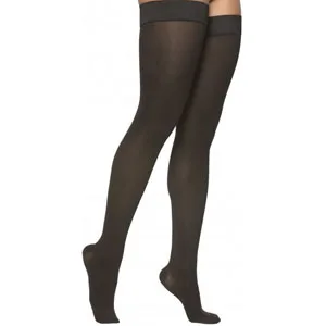 Sigvaris Cotton Ribbed Women's Thigh-High Compression Stockings