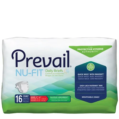 Prevail NU-Fit® Adult Brief, Medium (32" to 44")