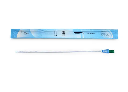 Cure Ultra Male Intermittent Catheter, 16” Coude Tip, 14 FR