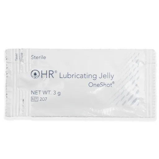 HR OneShot Lubricating Jelly, CarePac, 3gm, Sterile
