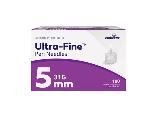Ultra-Fine™ Mini Insulin Pen Needle 31G x 5mm