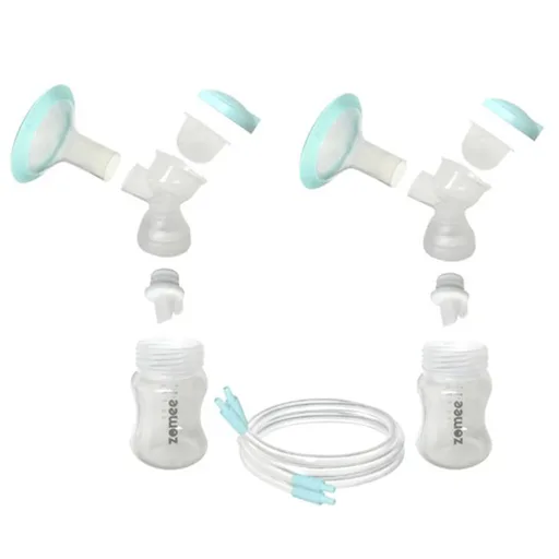 Zomee Z2 Breast Shield Kit for Double Pumping, 17mm, Set of 2