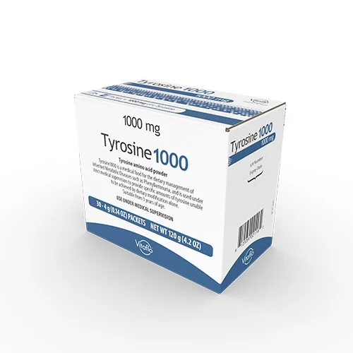 Tyrosine1000 Single Dose Amino Acids, 4g Packets