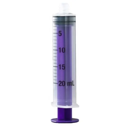 Vesco Medical ENFit Tip Syringe, Clear, 20mL, Sterile