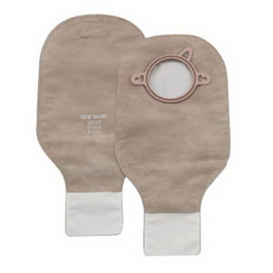 Hollister New Image® Two-Piece Drainable Pouch, 1-3/4" Flange, Filter, Clamp Closure, Beige- SUBSTITUTE FOR ITEM #503832