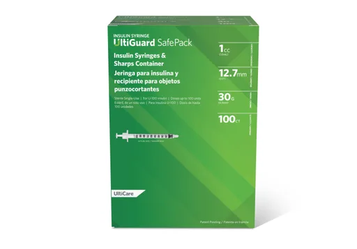 U-100 Ultiguard Safe Pack Mail-Back Insulin Syringes