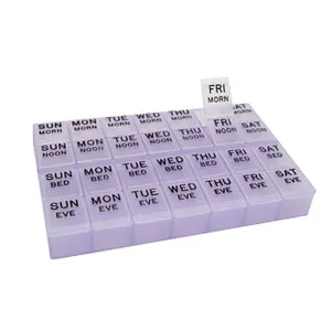 Apex Mediplanner Deluxe/II 7-Day Pill Organizer Tray, Standard