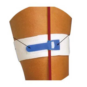 Pepper Medical Foley-Tie Foley Catheter Legband Regular, White