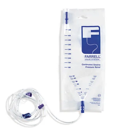 FARRELL Valve Closed Enteral Decompression System with ENFit Connector