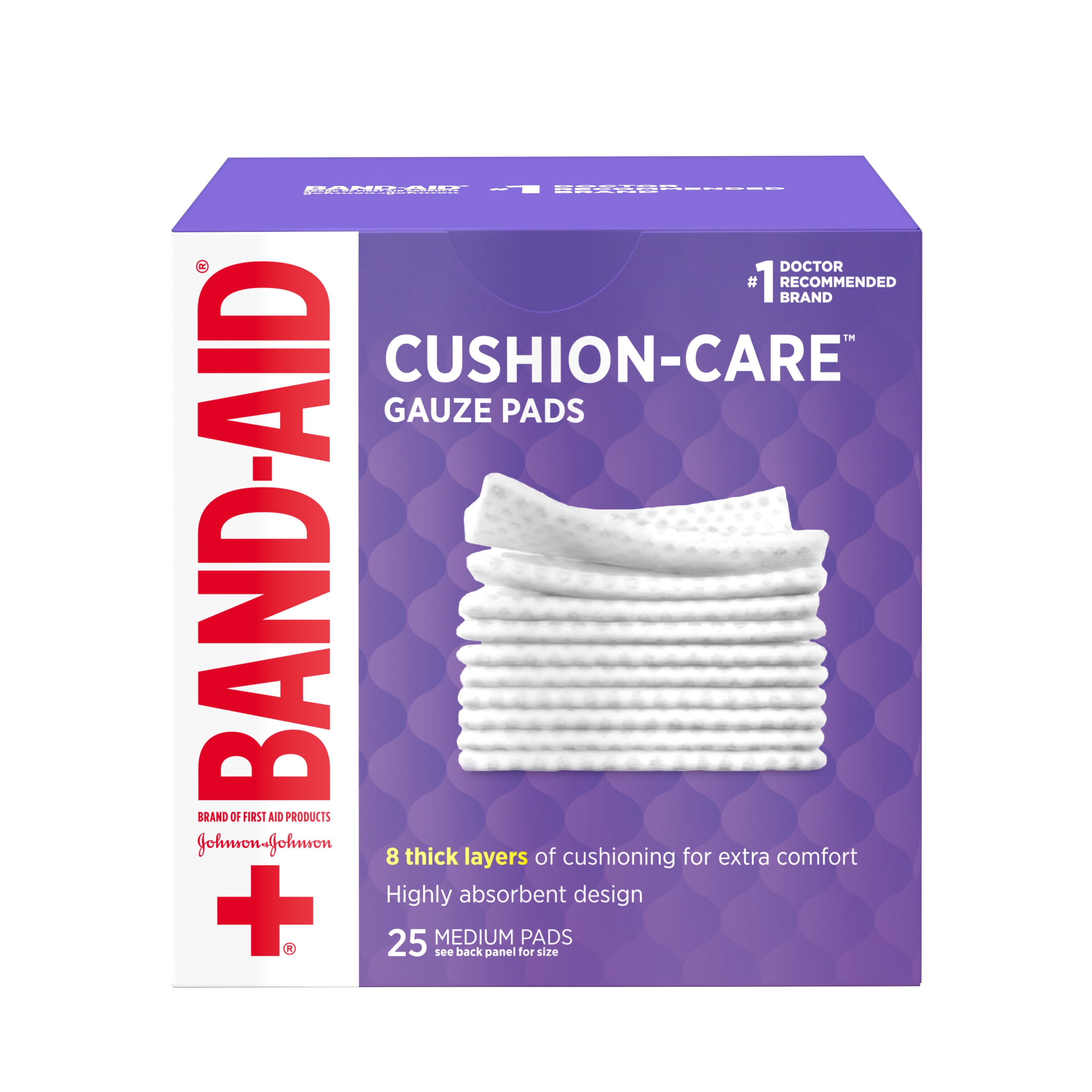 Johnson & Johnson Band-Aid First Aid Gauze Pads Medium