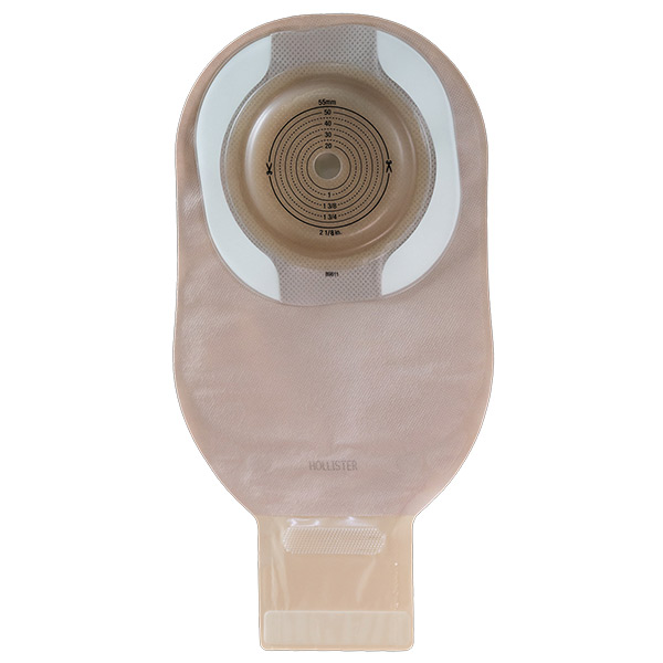 Premier CeraPlus 1-Piece Soft Convexity Drainable Pouch, Full Border, Cut-to-Fit 2-1/8", With Viewing Option, With Filter