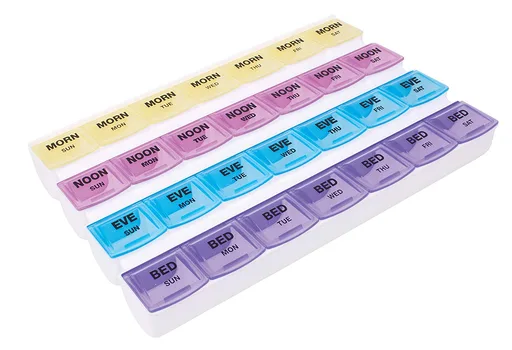 Apex 7-Day Medication Planner with Spanish Guide