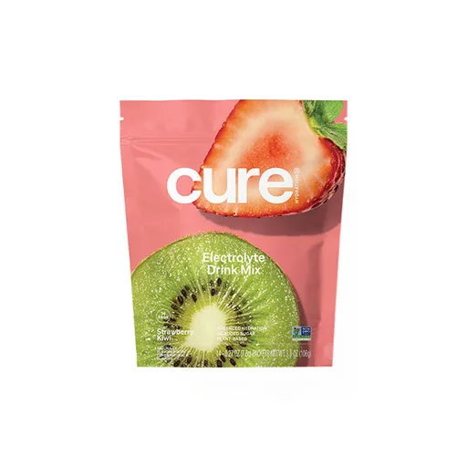 Cure Hydrating Electrolyte Mix Pouch, Strawberry Kiwi, 14 ct