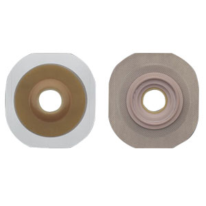 Hollister New Image Flextend 3/4" Pre-Cut Convex Skin Barrier, 1-3/4" Flange, Tape Border, Green