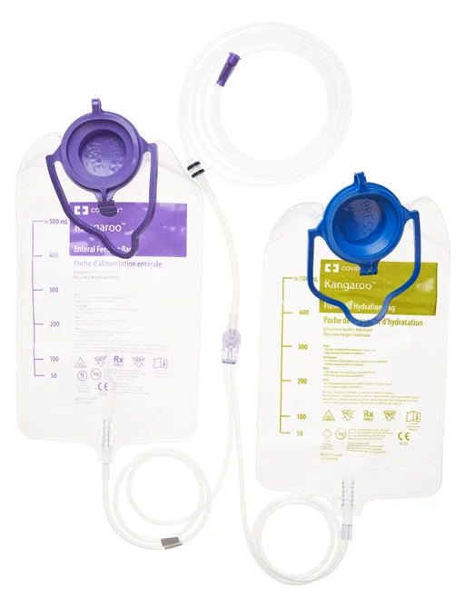 Kendall Kangaroo ePump Enteral Feeding Set with 500mL Flush Set