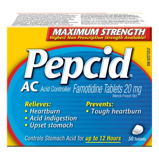 Johnson & Johnson PEPCID AC Maximum Strength Antacid Tablets, 8 Count
