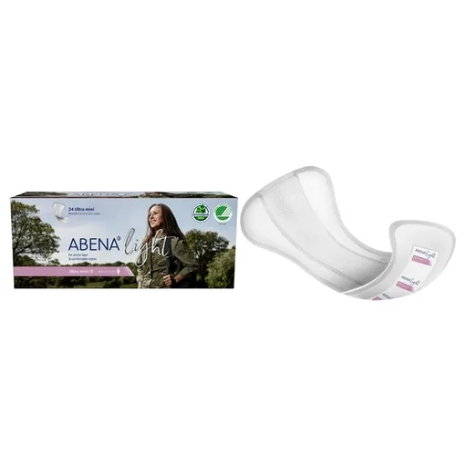 Abena Light Protective Incontinence Pad, Ultra Mini 0
