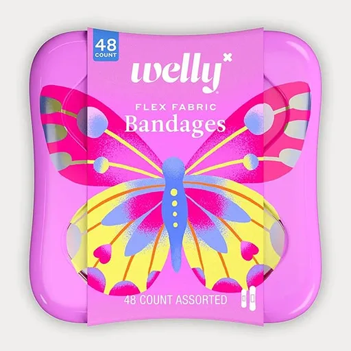 Welly Butterfly Flexible Fabric Bandages, 48 ct