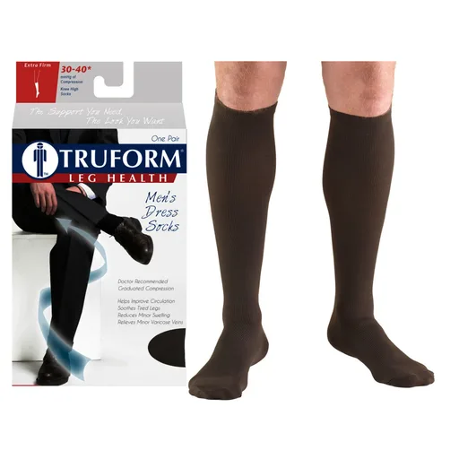 Truform Men's Dress Support Socks