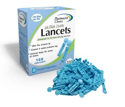 Pharmacist Choice Twist Top Lancets, 31G, 100 count