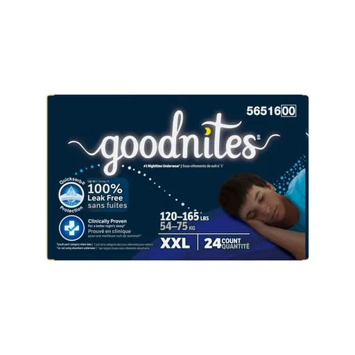GOODNITES Giga Pack Youthpant for Boys - Size 7